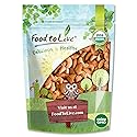 Food to Live Organic Almonds and Cashews Mix, 8 Ounces - Oven Roasted Nuts with Himalayan Salt, Non-GMO, Protein Rich Trail Mix, Healthy Vegan Snack