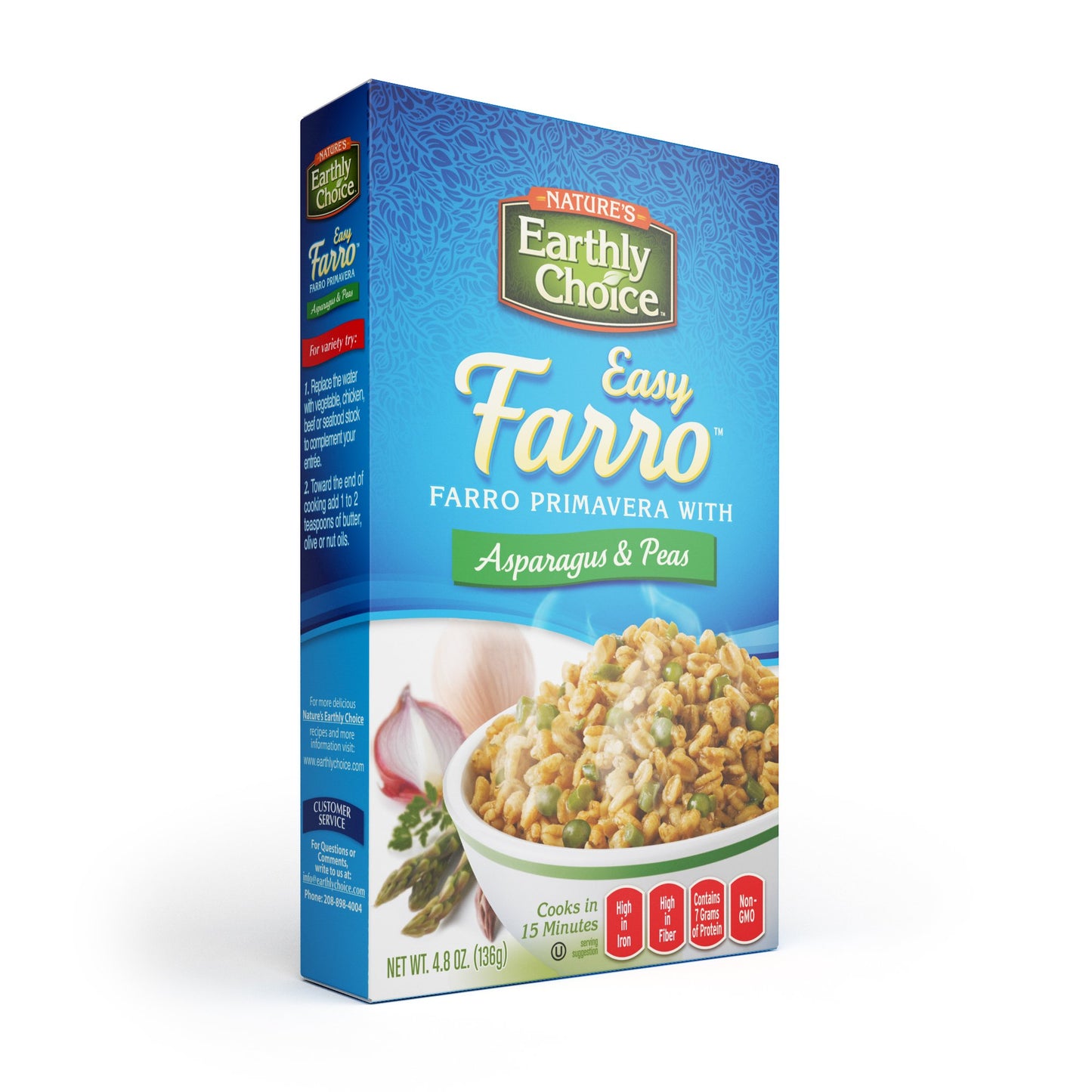Nature's Earthly Choice Easy Farro Primavera with Asparagus & Peas