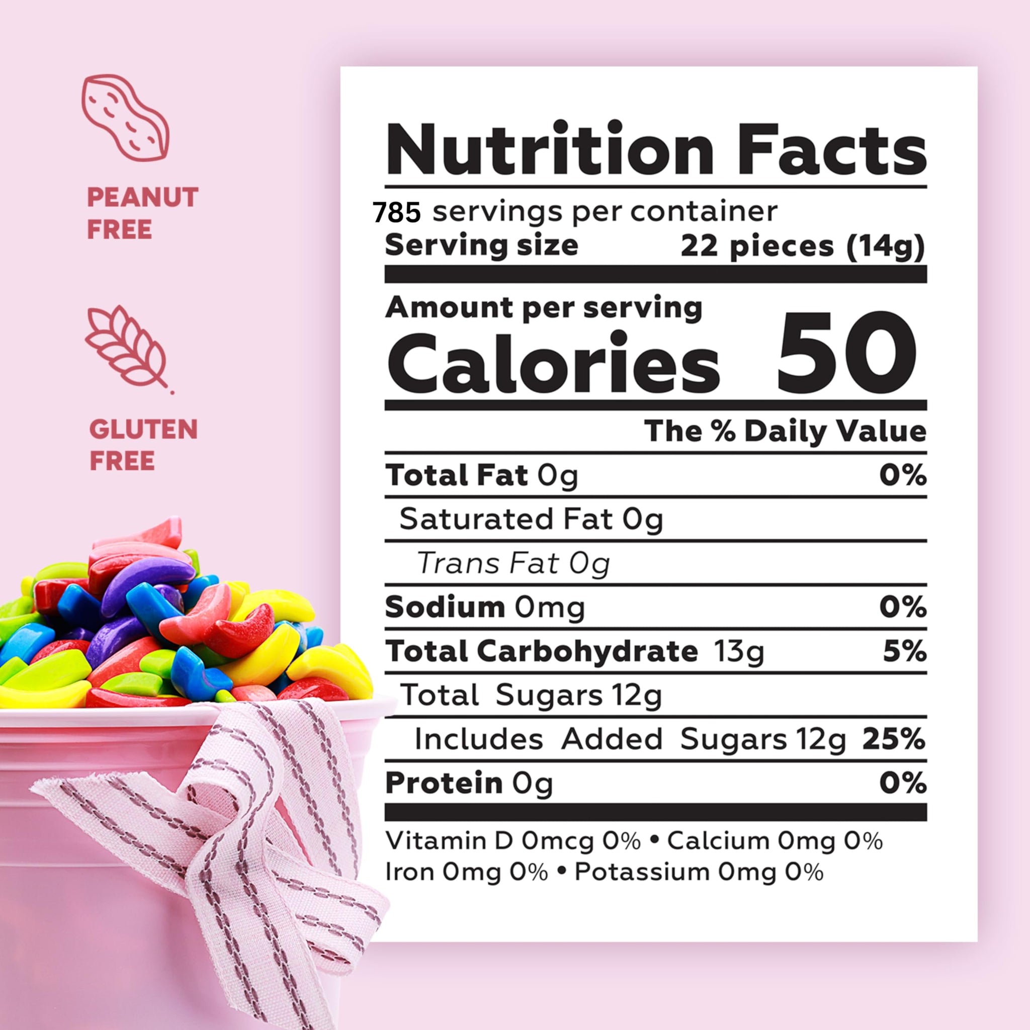 Bananas Runts Candy - 24.7 LB Hard Candy Bulk Gumball Machine Refills - Banana Candy for Cake Decorations Goody Bags Party Favors - Crazy Bananas