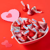 Candykrave Hershey'ss Kisses Valentine Colors Milk Chocolate candy - 4LB (400 pcs) - Bulk chocolate Red, Pink & Silver Foil Candy - Delicious Treats