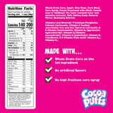 Cocoa Puffs, Chocolatey Breakfast Cereal, Made with Whole Grain, 10.4 oz