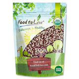 Food to Live Organic Raw White and Red Quinoa Blend, 1.5 Pounds - Whole, Nutritious, High in Protein and Fiber, Perfect for Salads and Smoothies, Non-GMO, Vegan, Kosher, Bulk