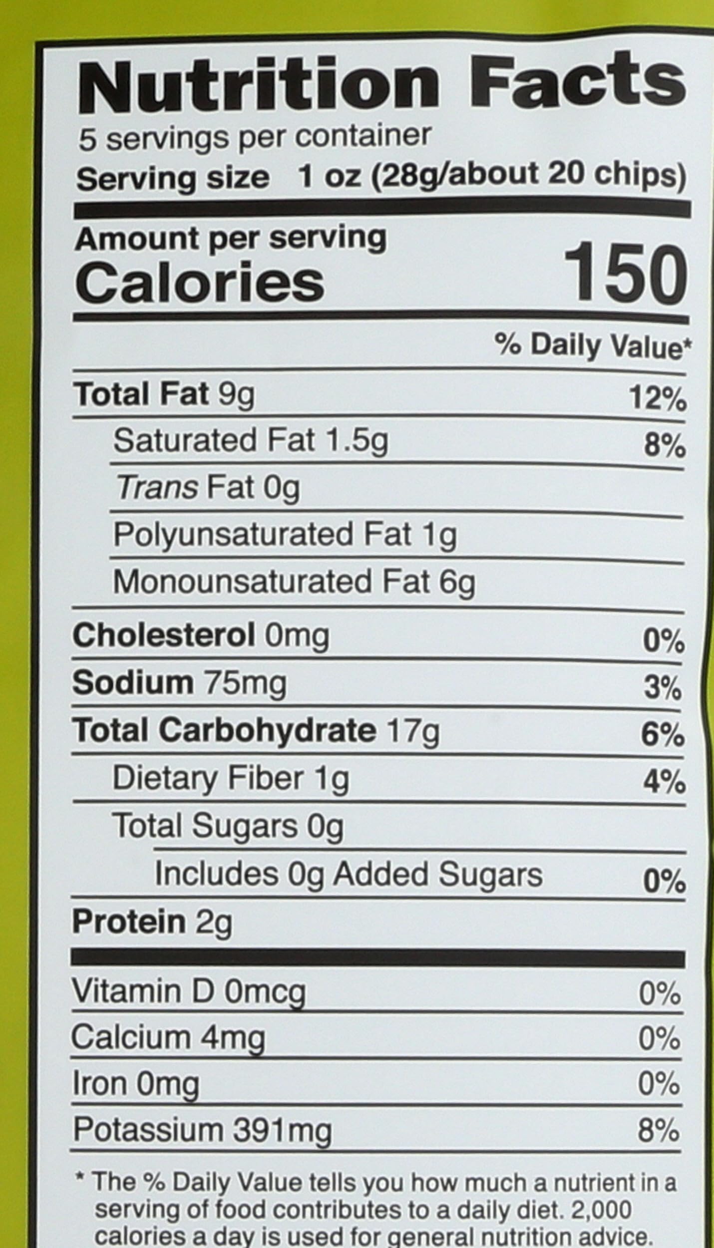 Good Health Kettle Style Avacodo Oil Potato Chips with Sea Salt, 5 oz