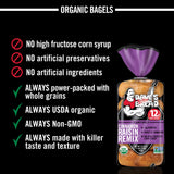 Dave's Killer Bread Cinnamon Raisin Remix Bagels, Organic Cinnamon Raisin Bagels, 5 Count