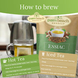 Palm Beach Medicinal Herbs Essiac Tea - Genuine Essiac Herbal Blend for Immune, Detox and Wellness Support - Caffeine Free - Sugar Free - 30 Tea Bags