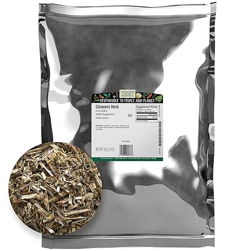 Frontier Co-op Cut and Sifted Cleavers Herb 1lb Bulk Bag - for Cleavers Tea, Tincture, Digestion
