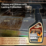 Parker & Bailey Grill Cleaner and Degreaser - BBQ Grill Cleaner Degreaser Cleaner Heavy Duty Countertop Cleaner Stainless Steel Cleaner Glazed Tile