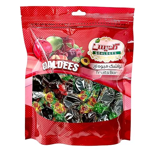 GOALDEES Sour Bite-Size Fruit Lavashak Blended Flavors Sour Toffee - Traditional Persian Snack 1 lb