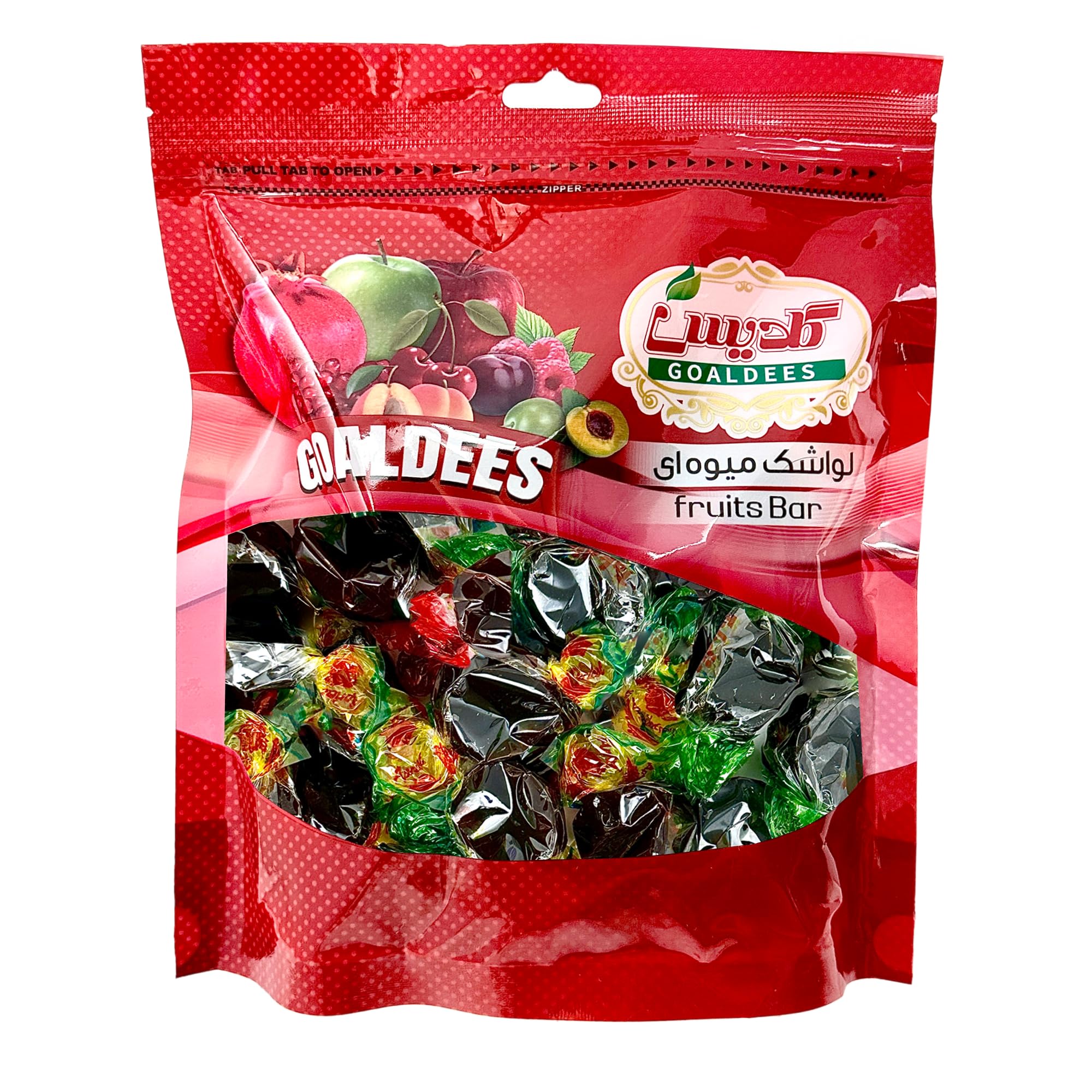 GOALDEES Sour Bite-Size Fruit Lavashak Blended Flavors Sour Toffee - Traditional Persian Snack 1 lb