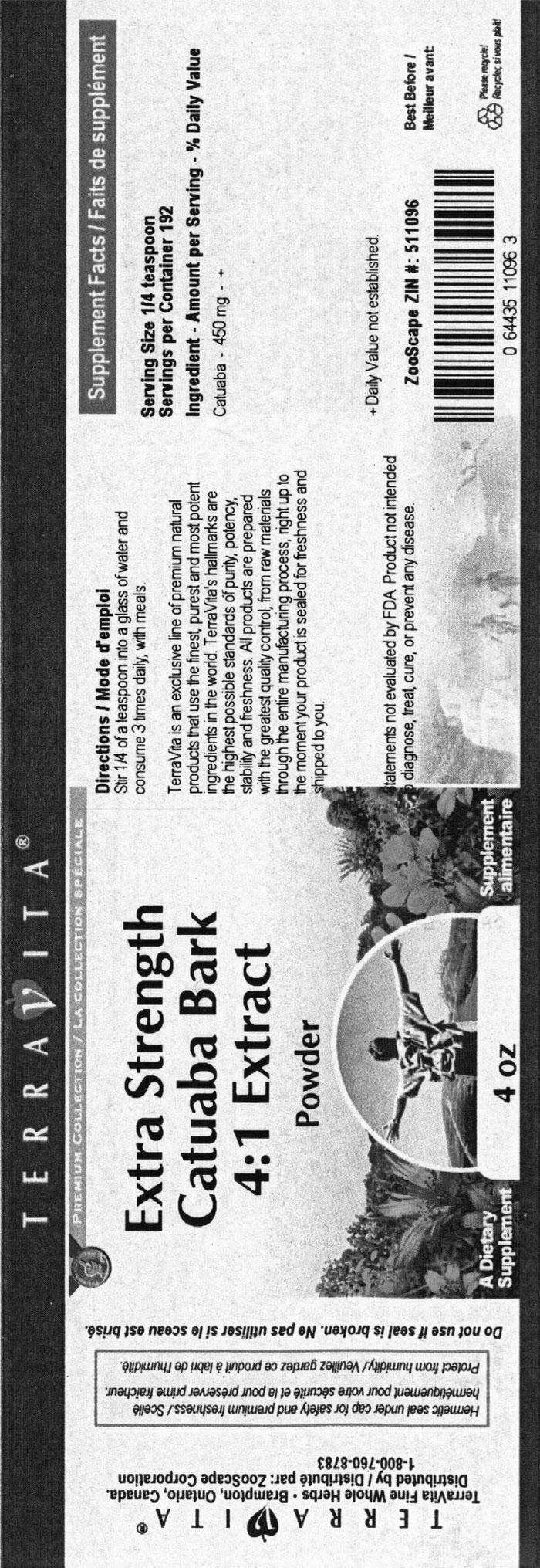 Extra Strength Catuaba Bark 4:1 Extract Powder (4 oz, ZIN: 511096)