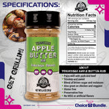 Pit Boss Tennessee Apple Butter Premium BBQ Barbecue Mixed Seasoning Spice & Rub 2 pk Choice Bundle (12.8 oz) + Guide & Keychain Bottle Opener (4