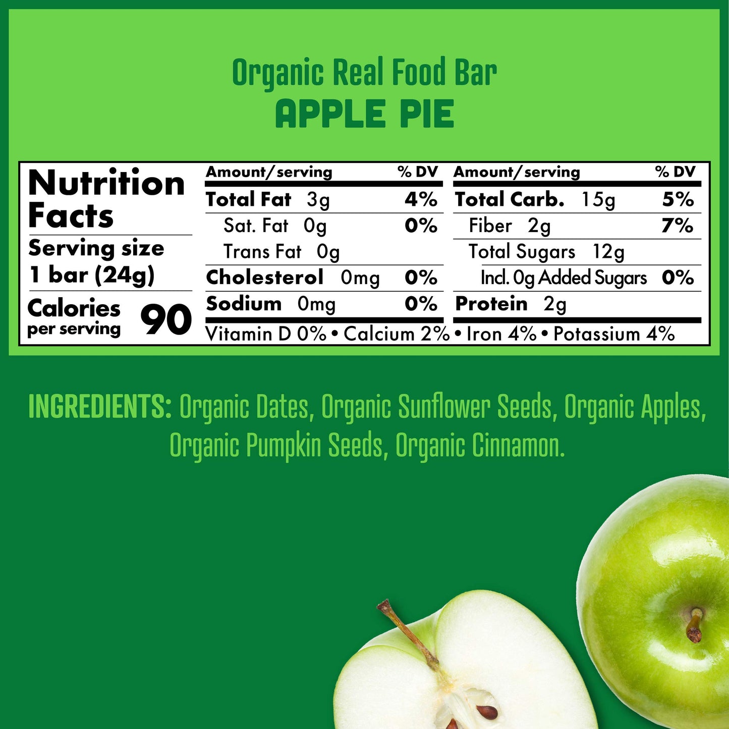 Skout Organic Applie Pie Kids Bars, 5.1 OZ