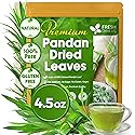 FreshDrinkUS, Premium 4.5oz Natural Pandan Leaves Dried, 100% Pure Dried Pandan Leaves, Pandan Leaf Tea, No Additives, No Caffeine, Vegan