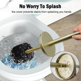 Vince Camuto Toilet Bowl Brush with Holder, Durable Bathroom Cleaning Tool, Modern Design for Easy Toilet Maintenance, Bathroom Cleaner Brush