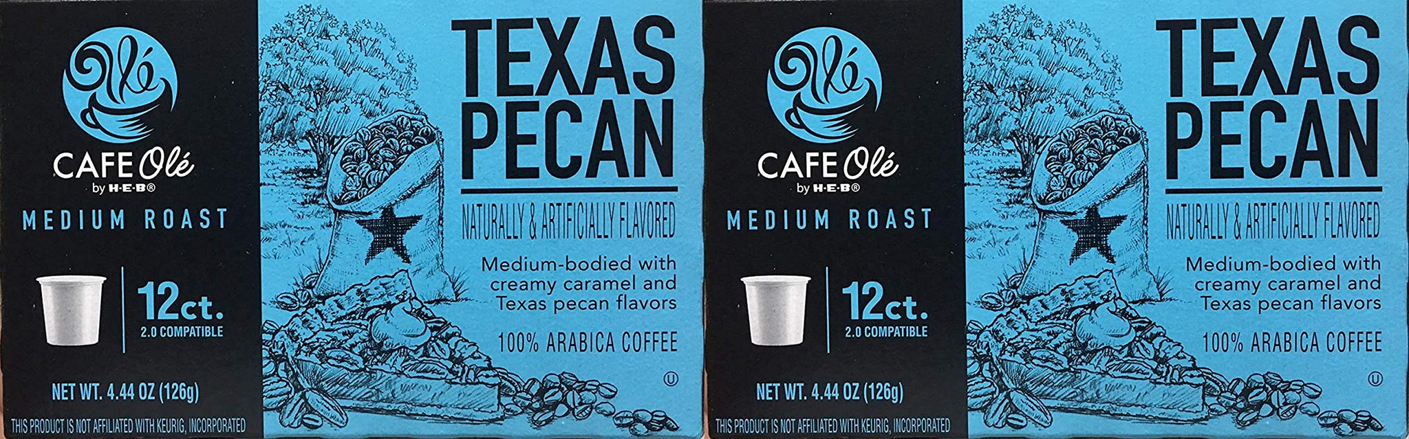 H.E.B. Texas Pecan 12 Count ONE BOX Pack of 2
