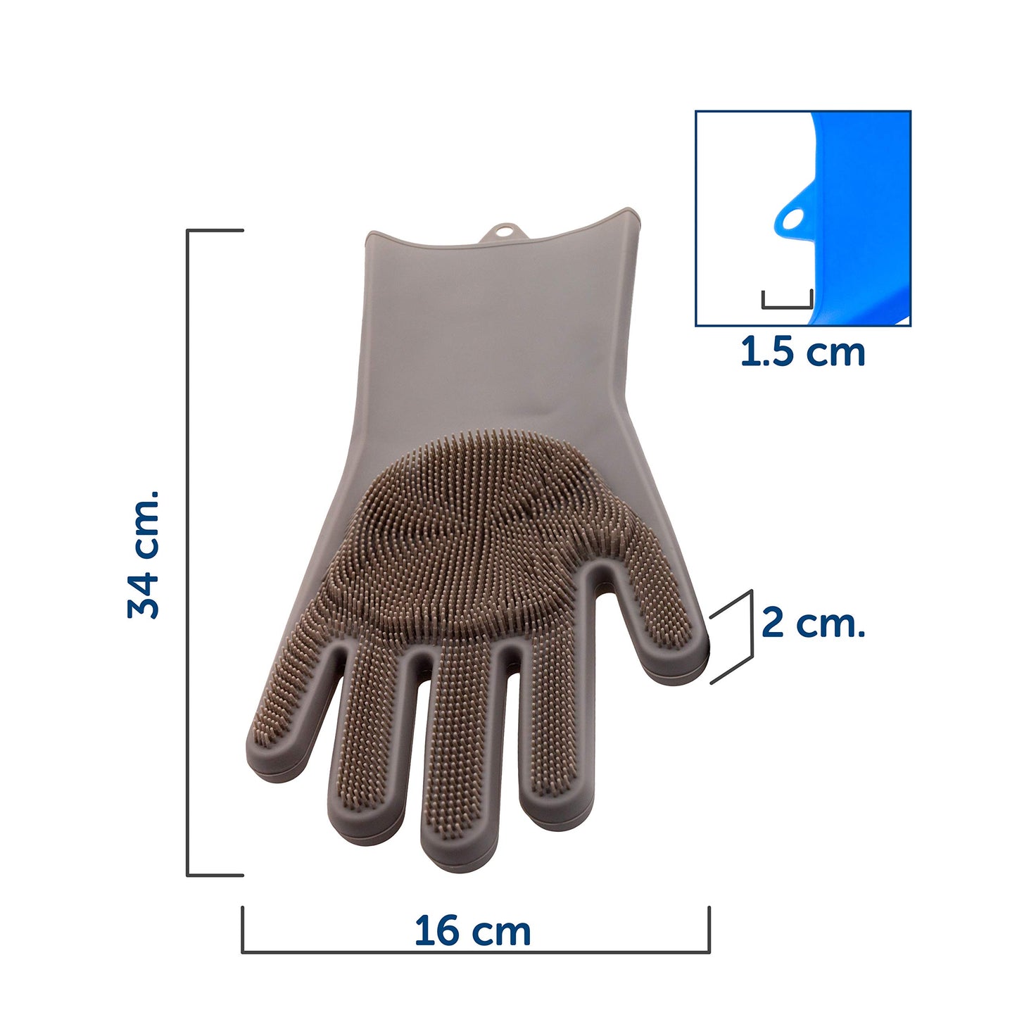 KE WOOW Magic Silicone Pet Brush/Gloves. Silicone reusable cleaning brush, gloves with thick bristles scrubber for hair removal pets, dogs, cats