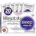 Wissotzky Herbal Wellness Sleep Tea, 20 Teabags | Soothing & Relaxing | Caffeine Free Tea | Natural Sleep Benefits