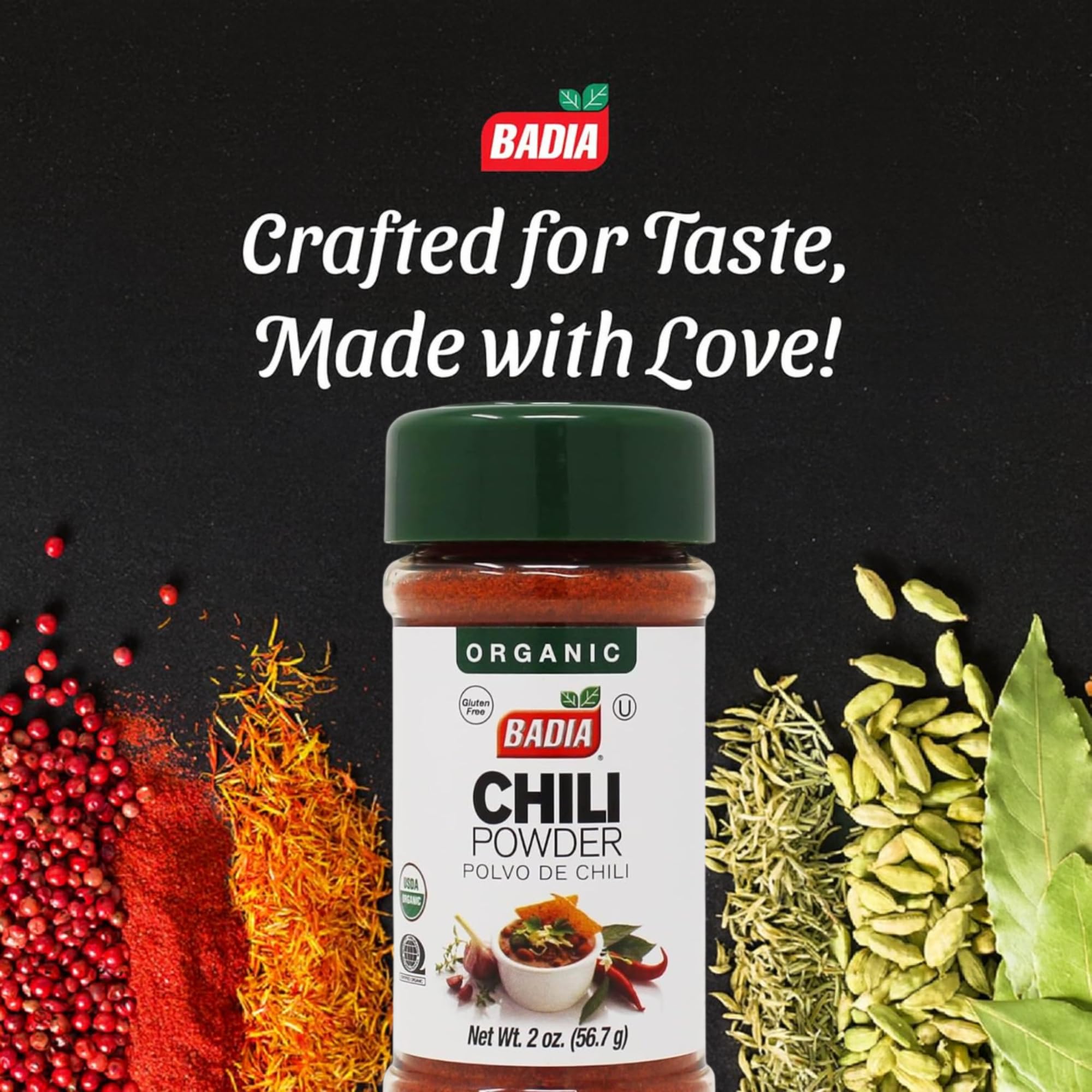 Badia Spices, Organic Chili Powder, 2 Ounce