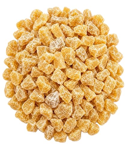 Dried Ginger Chunks - 1.5 lb Bulk Bag of Spicy Sweet Ginger Pieces for Snacking, Baking, Tea, Trail Mix
