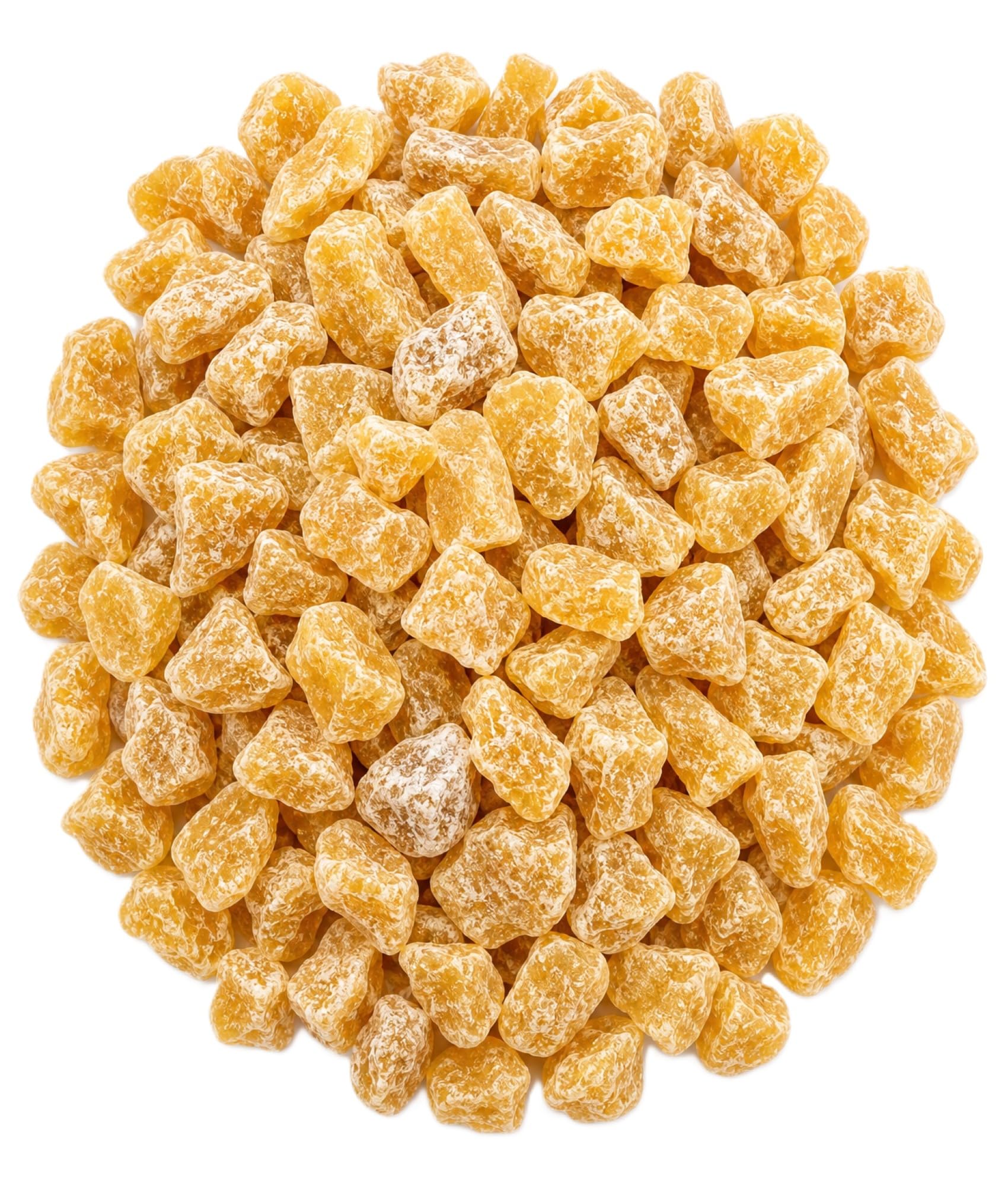 Dried Ginger Chunks - 1.5 lb Bulk Bag of Spicy Sweet Ginger Pieces for Snacking, Baking, Tea, Trail Mix