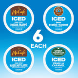 The Original Donut Shop® K-Cup Iced Duos Cookies and Caramel Coffee - Compatible with Keurig Brewer - Medium - 24 / Box