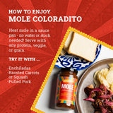 Ya Oaxaca - Mole Sauce - Coloradito - Mild Spice - Blend of Smoked & Dried Chiles, Spices, & House Made Chocolate - Vegan, Gluten Free - Great on