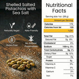 California Shelled Pistachios Kernels Dry Roasted & Salted Nuts, No shells, 1 Lb. - Oven Roasted to Perfection Resealable Bag for Added Freshness