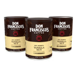 Don Francisco's Premium Vanilla Nut Ground Flavored Coffee: Rich, Aromatic 100% Arabica Beans - Family Crafted for a Delightful Morning Brew (3 x 12