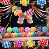 21 pcs 18" Sweet Candy Balloons, Round Lollipop Balloon Birthday Wedding Party Balloons