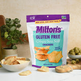 Milton's Gluten Free Baked Crackers, Sea Salt, 4.5 Ounce Bag (Pack of 12)
