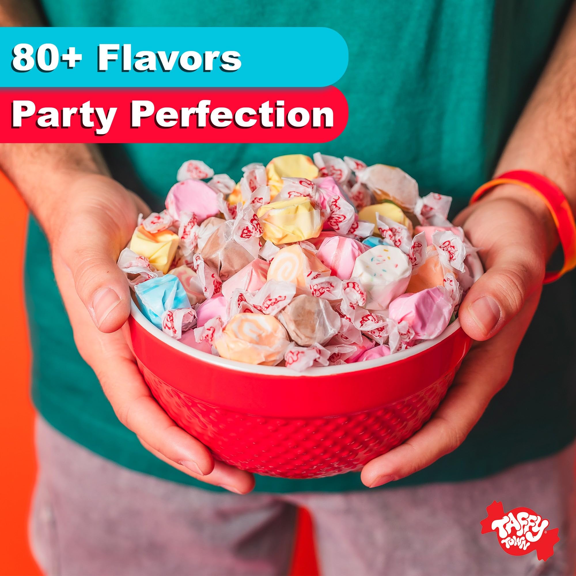 Taffy Town Saltwater Taffy - Florida Gift Box | Gourmet| Nougat-Style Candy| Soft & Delicious| Snack Treats| Party Good Candies|12 Oz