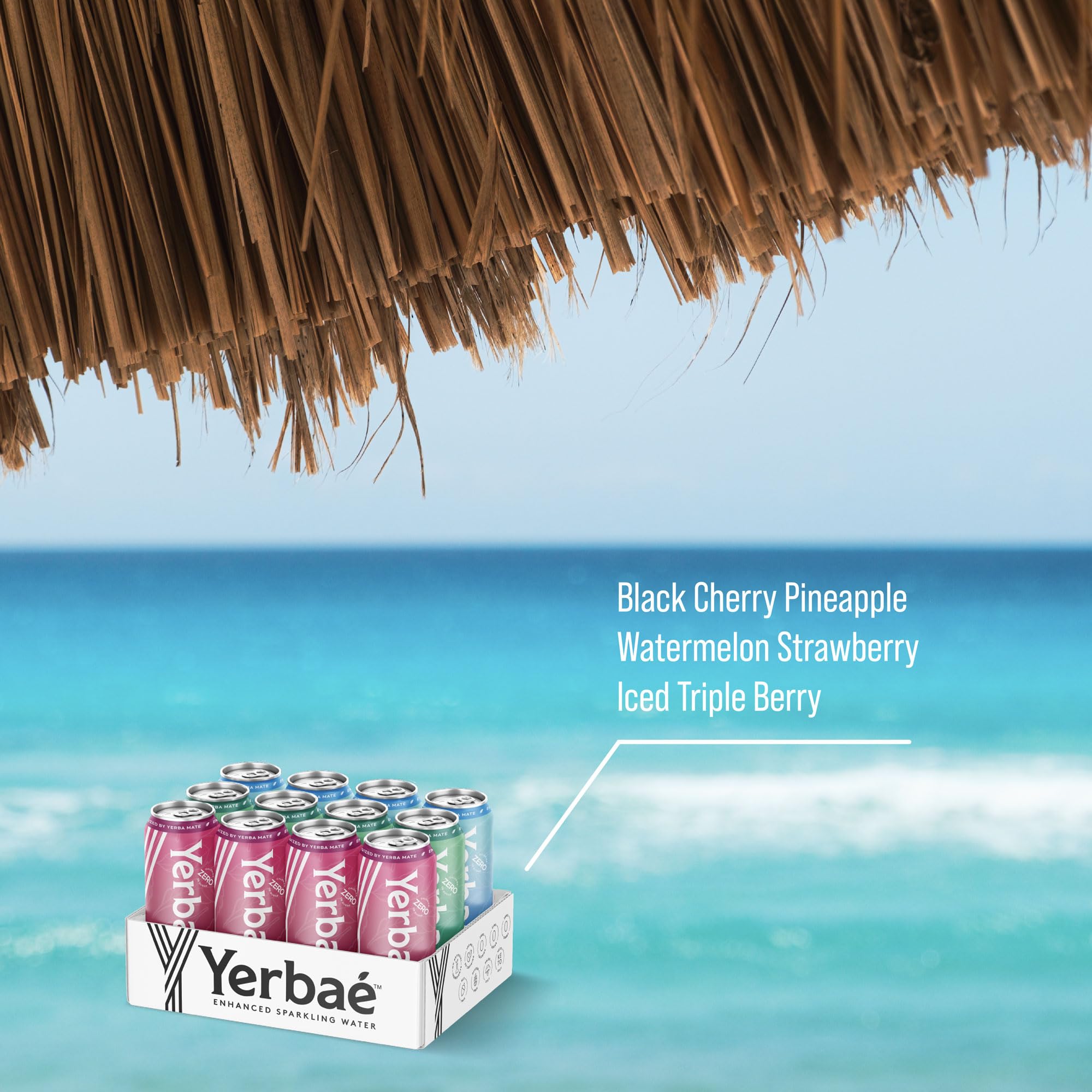 Yerbaé Energy Beverage - Variety Power Pack, 0 Sugar, 0 Calories, 0 Carbs. Yerbae is Energized by Yerba Mate, Plant-Based, Healthy Alternative