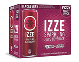 IZZE Sparkling Juice Beverage Blend, Blackberry, No Sugar Added, 8.4 FL OZ, 6 Cans