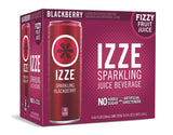 IZZE Sparkling Juice Beverage Blend, Blackberry, No Sugar Added, 8.4 FL OZ, 6 Cans