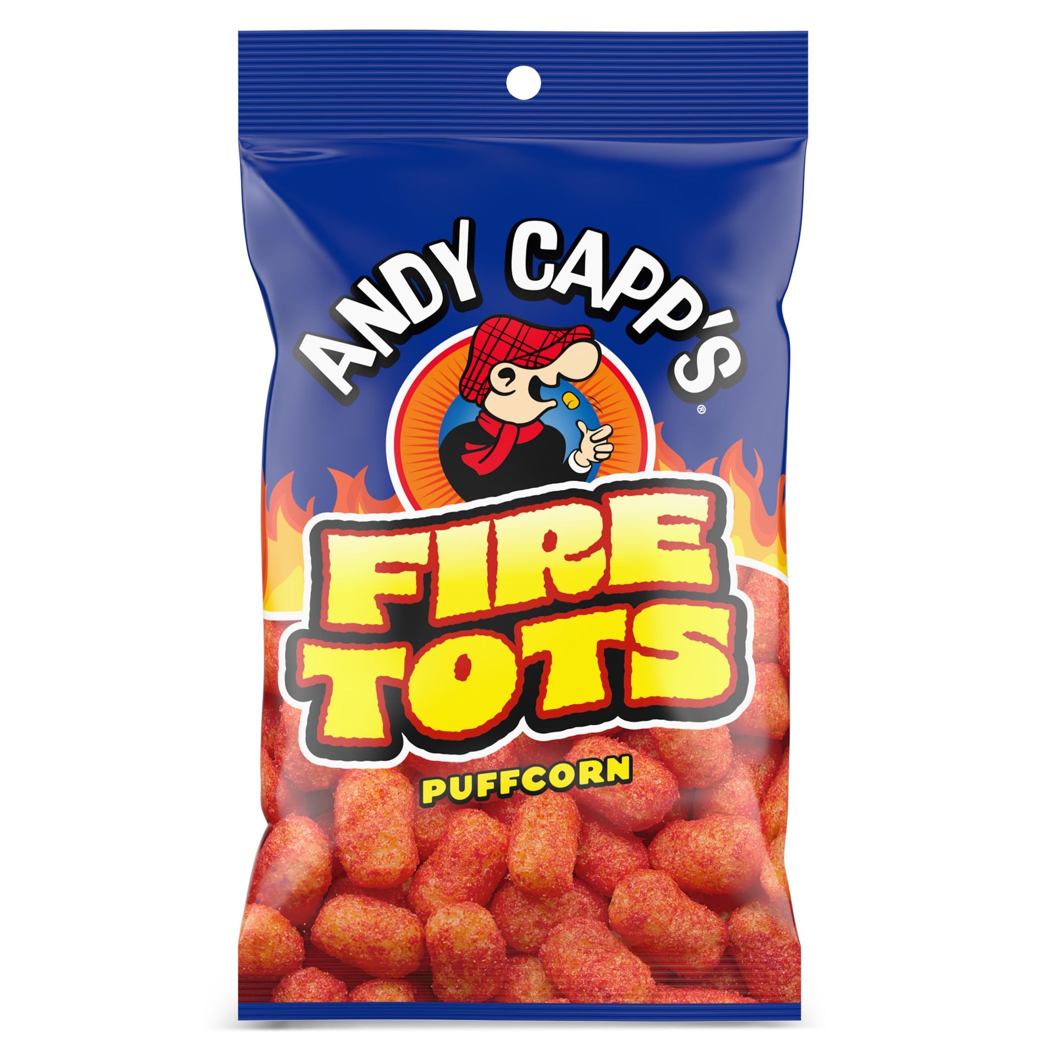 Andy Capp's Fire Tots, Puffcorn Snack, 1.5 oz.
