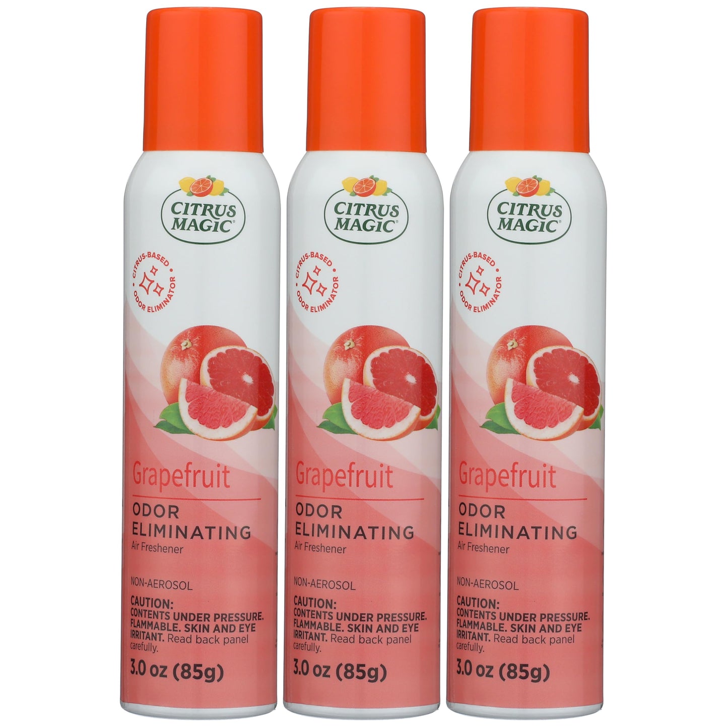 Citrus Magic Odor Eliminating Air Freshener Spray, Grapefruit, 3-Ounce, Pack of 3