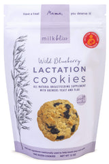 MilkBliss Wild Blueberry Soft Baked Oatmeal Lactation Cookies for Breastfeeding Support to increase Breastmilk Supply, 12 OZ