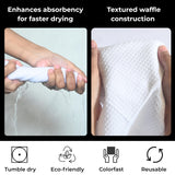 White Cotton Cleaning Rags For Housekeeping - Trapos Paños De Limpieza Reutilizables - Kitchen Bar Shop Towel Dish Mop Wash Cloth For House Dust