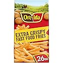 Ore-Ida Extra Crispy Fast Food Fries French Fried Frozen Potatoes, 1 Bag, for Easy Snacks and Dinner Sides, Gluten-Free, 26 oz