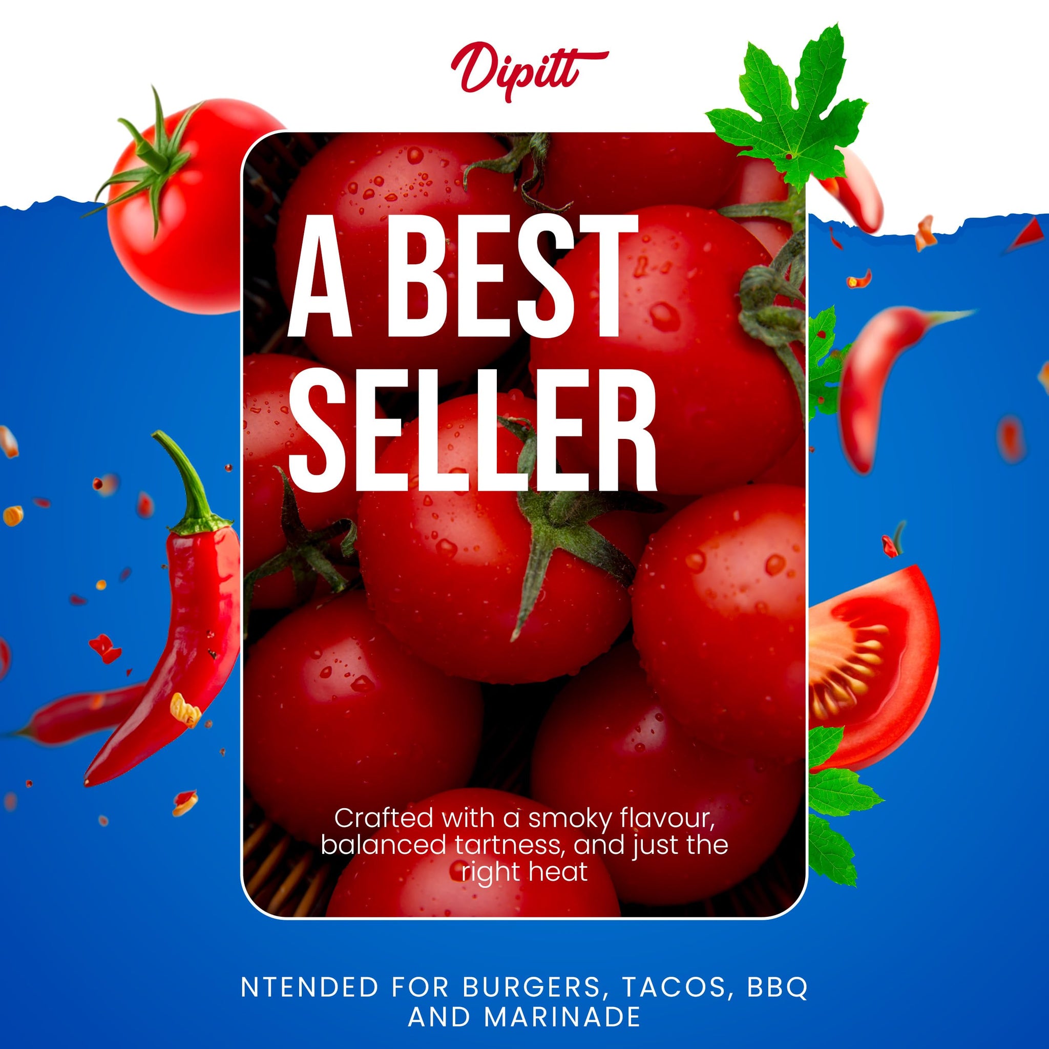 Dipitt Chipotle Sauce 10.22 oz (290g) | Condiment for Dipping, Marinade & Cooking | Verified Non-GMO | Halal & Gluten Free | No Artificial Colours |