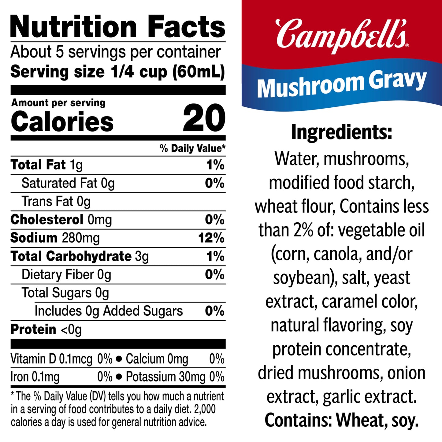 Campbell’s Mushroom Gravy, 10.5 Oz Can