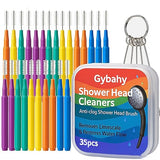 Shower Head Cleaning Brushes, 35 PCS Multi-Size Nozzle Cleaner Tool with Storage Case, Shower Head Cleaner Picks for Unclogging Small Holes, Bathroom