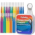 Shower Head Cleaning Brushes, 35 PCS Multi-Size Nozzle Cleaner Tool with Storage Case, Shower Head Cleaner Picks for Unclogging Small Holes, Bathroom