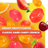 Assorted Fruit Hard Candy - 1 Pound Pack - Hard Candies Individually Wrapped - Old Fashioned Candy for Office Bowls - Strawberry, Cherry, Raspberry