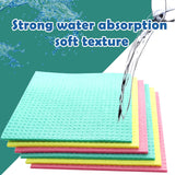 JYKJ Swedish Dishcloths Cellulose Cleaning Cloths - Pack of 10 - Environmentally Friendly, Natural Cellulose Sponge Cloth - Multi-Purpose Reusable