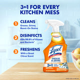 Lysol Pro Kitchen Spray Cleaner and Degreaser, Antibacterial All Purpose Cleaning Spray for Kitchens, Countertops, Ovens, and Appliances, Citrus