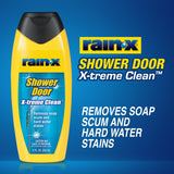 Rain-X 630544 X-Treme Clean Shower Door Cleaner, 12 Fl. Oz, Formulated To Glass Doors - Removes Soap Scum, Dirt, Hard Water Build-up, Calcium, Lime