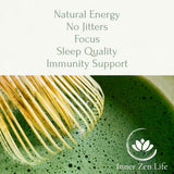 Inner Zen Life Ceremonial Grade Matcha Green Tea Powder | Premium Japanese First Harvest | Smooth & Balanced Flavor | Natural Energy & Focus | 100 g