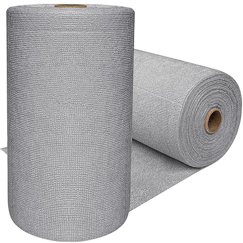 OJYUDD 75 Pack Microfiber Cleaning Cloth Roll,Reusable Tear Away Towels,Washable Ultra Absorbent Cleaning Rags for House,Car,Glass,Garage,Kitchen or