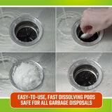 CLR Brands Garbage Disposal Cleaner and Deodorizer Pods, 20 Count, Fresh Scent, Foaming Drain Odor Eliminator, 5 Month Supply